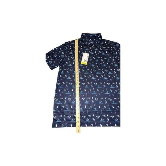 Nicklaus Golf Polo Shirt Mens Medium White Hawaiian Performance Tee - Picture 2 of 4